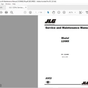 JLG 120Hx Service & Maintenance Manual (3120686)-PDF DOWNLOAD EN