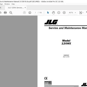 JLG 120Hx Service & Maintenance Manual (3120819) - PDF DOWNLOAD  (Eng)