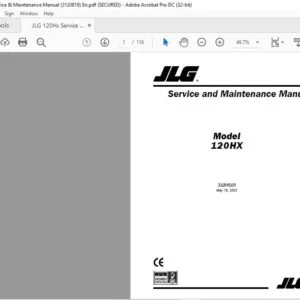 JLG 120Hx Service & Maintenance Manual (3120819) -PDF DOWNLOAD En