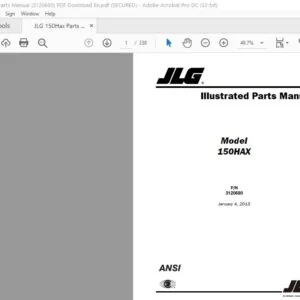 JLG 150Hax Parts Manual (3120680)  - PDF Download En