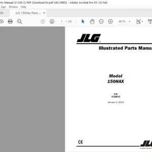 JLG 150Hax Parts Manual (3120812)  - PDF Download En