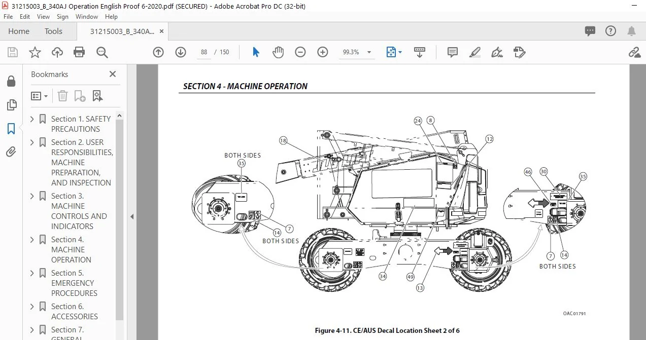 JLG 340AJ PVC 2001 Operation & Safety Manual (31215003) - PDF DOWNLOAD (eng) - Image 3
