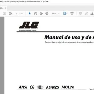 JLG 340AJ PVC 2007 Manual de Uso y De Seguridad (31217268)- PDF DOWNLOAD spanish
