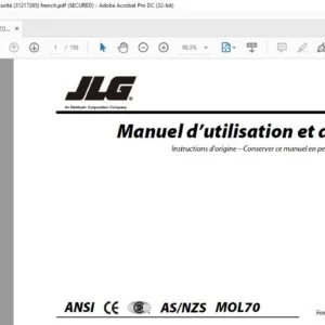 JLG 340AJ PVC 2007 Manuel d'utilisation et de sécurité (31217265)-PDF DOWNLOAD (french)