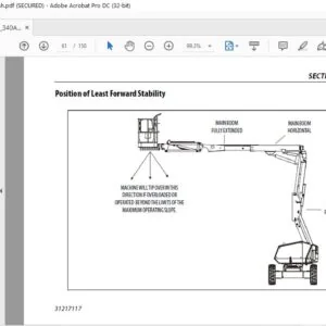 JLG 340AJ PVC 2007 Operation & Safety Manual (31217117)  - PDF DOWNLOAD