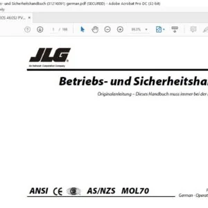 JLG 400S 460SJ PVC 2001 Operation And Safety Manual 31216092  - PDF DOWNLOAD Dutch