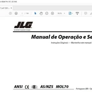 JLG 400S 460SJ PVC 2001 Operation And Safety Manual 31216227 - PDF DOWNLOAD (portuguese)