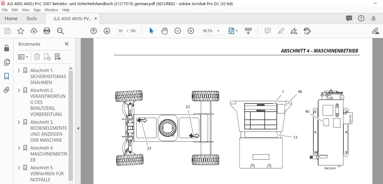 JLG 400S 460SJ PVC 2007 Betriebs- und Sicherheitshandbuch (31217515) - PDF DOWNLOAD (german.) - Image 3
