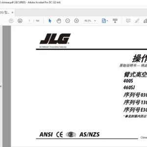 JLG 400S 460SJ 型动臂举升机操作和安全手册  - PDF DOWNLOAD (chinese)