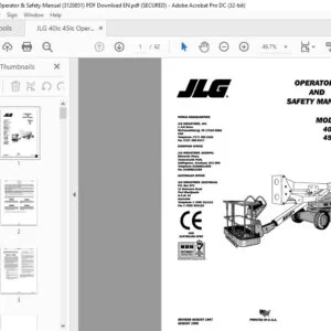 JLG 40Ic 45Ic Operator & Safety Manual (3120851) PDF -  Download EN