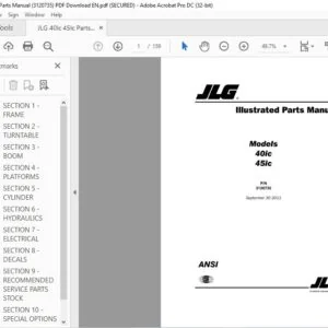 JLG 40Ic 45Ic Parts Manual (3120735) PDF - Download EN