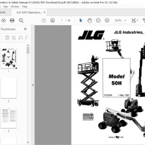 JLG 50H Operators & Safety Manual (3120294) PDF - Download En