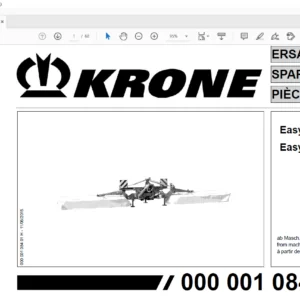 KRONE EasyCut 9000 EasyCut 9140 SPARE PARTS MANUAL  - PDF DOWNLOAD