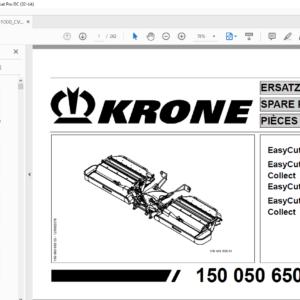 KRONE EasyCut B 1000 CV EasyCut B 1000 CVCollect EasyCut B 1000 ...