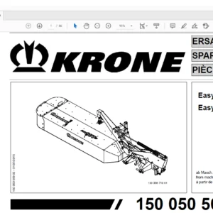 KRONE EasyCut R 280 R 320 SPARE PARTS MANUAL - PDF DOWNLOAD