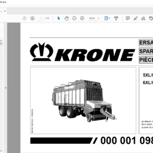 Krone 5XL/R-GD 6XL/R-GD Spare Parts Manual - PDF DOWNLOAD