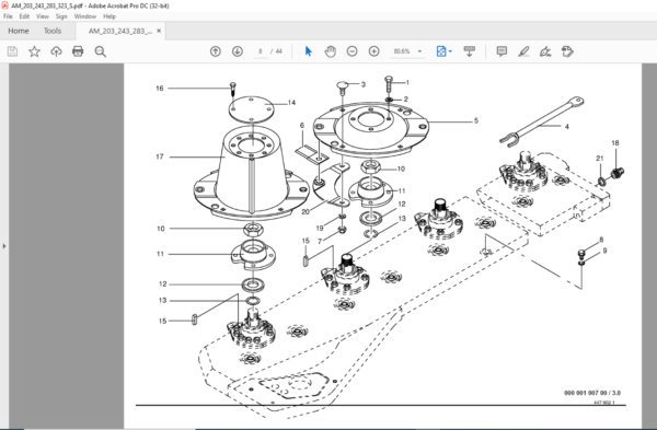 Krone AM 203 S AM 243 S AM 283 S AM 323 S Spare Parts Manual - PDF ...