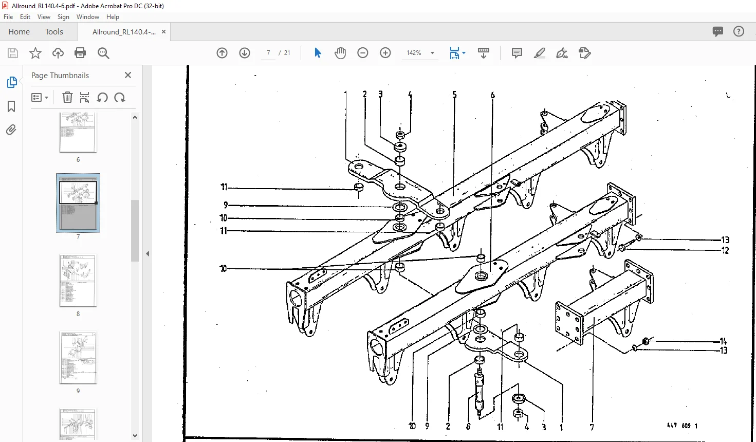 Krone Allround RL 1404-6 Spare Parts List Manual - PDF DOWNLOAD - Image 3