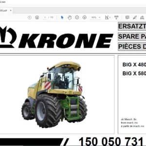 Krone BIG X 480 580 Spare Parts Manual - PDF DOWNLOAD