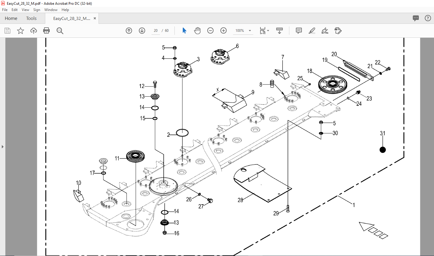 Krone EasyCut 28 M EasyCut 32 M Spare Parts Manual - PDF DOWNLOAD ...