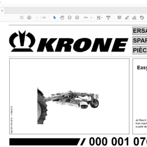 Krone EasyCut 6200 CV Spare Parts Manual - PDF DOWNLOAD