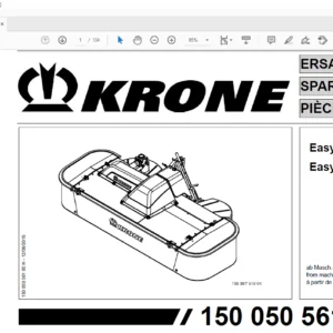Krone  EasyCut F 280 320  Spare Parts Manual  - PDF DOWNLOAD