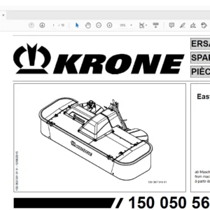 Krone EasyCut F 360 Spare Parts Manual - PDF DOWNLOAD