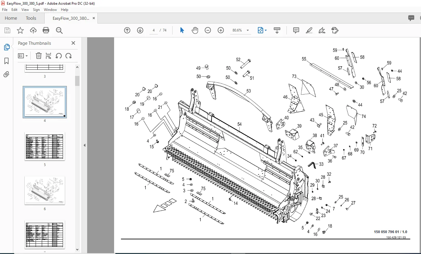 Krone EasyFlow 300 S EasyFlow 380 S Spare Parts Manual - PDF DOWNLOAD - Image 3