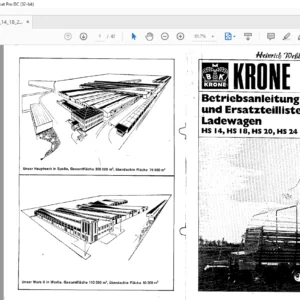 Krone HS 14 HS 18 HS 20 HS 24 Ersatzteillisté - PDF DOWNLOAD