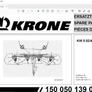 Krone KW 5.524X7 T Spare Parts Manual - PDF DOWNLOAD