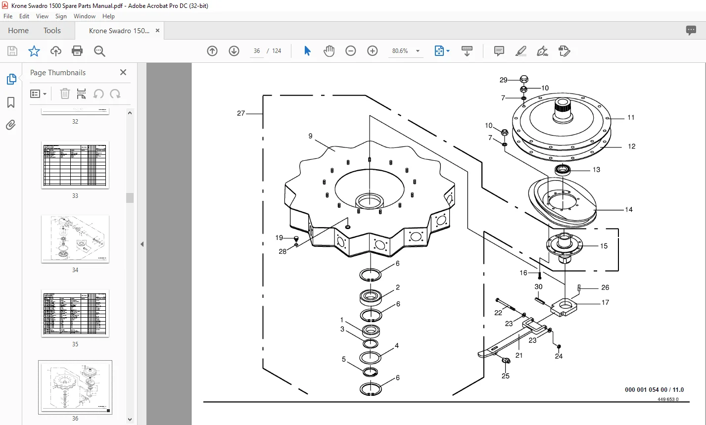 Krone Swadro 1500 Spare Parts Manual - PDF DOWNLOAD - Image 2