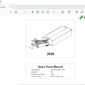 Kverneland 2628 Spare Parts Manual - PDF DOWNLOAD