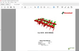 Kverneland CLC EVO - EVO WINGS Spare Parts Manual - PDF DOWNLOAD
