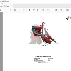 Kverneland DA-X Ersatzteil-Handbuch - PDF DOWNLOAD