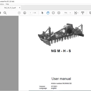 Kverneland NG M H S User Manual - PDF DOWNLOAD