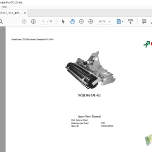Kverneland NGH 301 351 401 Spare Parts Manual - PDF DOWNLOAD