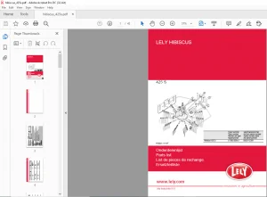 LELY HIBISCUS 425 S PARTS LIST MANUAL - PDF DOWNLOAD