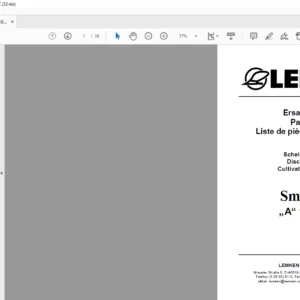 LEMKEN  Smaragd „A“ 90-380 S Parts list Manual - PDF DOWNLOAD
