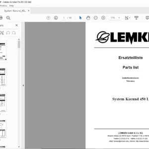 LEMKEN System-Korund 450 L Parts list Manual - PDF DOWNLOAD