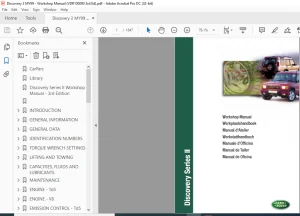 Land Rover Discovery Series II Workshop Manual Vol 1 - 3rd Edition - PDF DOWNLOAD
