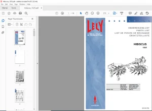 Lely Hibiscus 1525 Parts List Manual - PDF DOWNLOAD