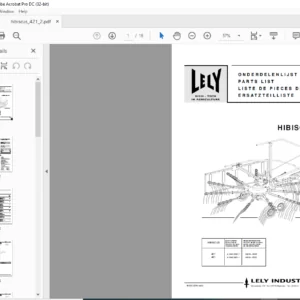 Lely Hibiscus 421 Parts List Manual - PDF DOWNLOAD