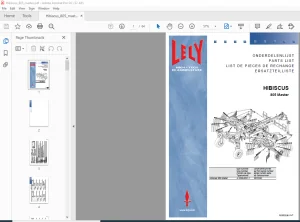 Lely Hibiscus 805 Parts List Manual - PDF DOWNLOAD