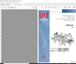 Lely Hibiscus 855 Parts List Manual - PDF DOWNLOAD
