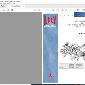 Lely Hibiscus 855 Parts List Manual - PDF DOWNLOAD
