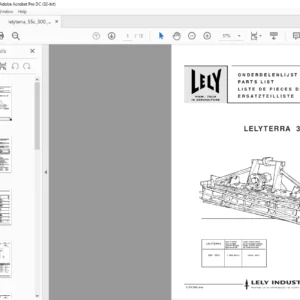 Lely LelyTerra 300 - 55C Parts List Manual - PDF DOWNLOAD