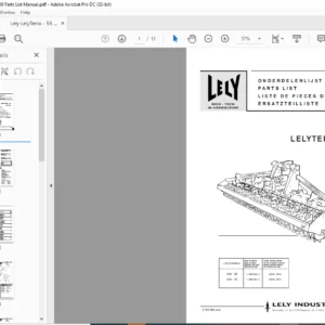 Lely LelyTerra - 55 300 / 400 Parts List Manual - PDF DOWNLOAD