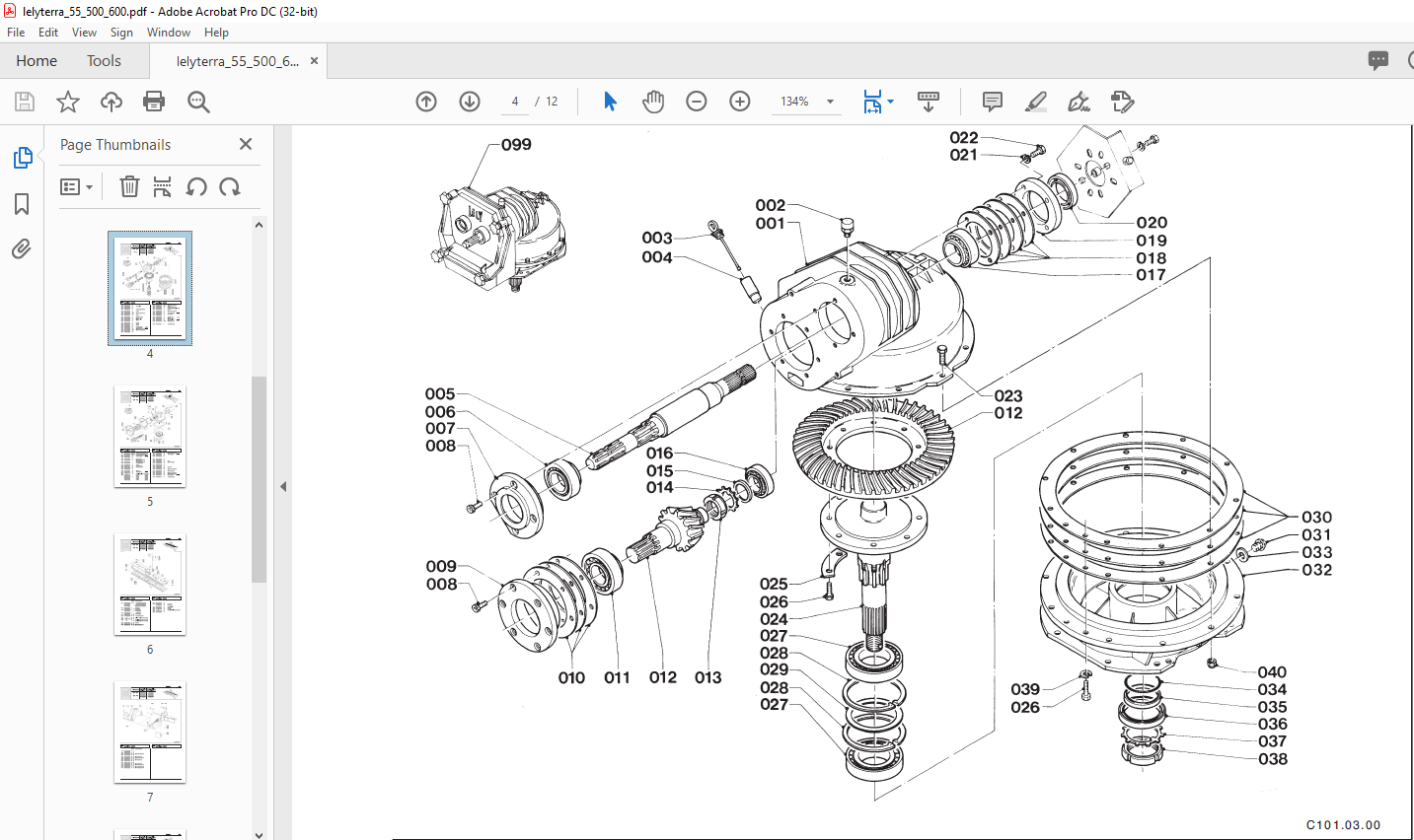 Lely LelyTerra - 55 500 / 600 Parts List Manual - PDF DOWNLOAD ...