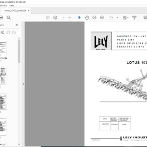 Lely Lotus 1020 Profi Parts List Manual - PDF DOWNLOAD