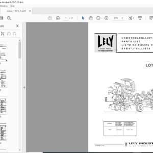Lely Lotus 1325 Parts List Manual - PDF DOWNLOAD